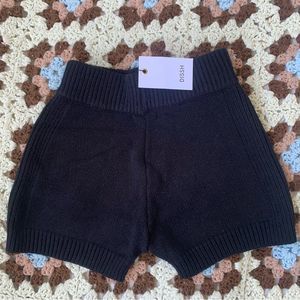 DISSH Australia Harlow Black Knit Shorts NWT